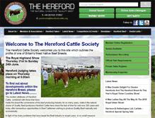 Tablet Screenshot of herefordcattle.org